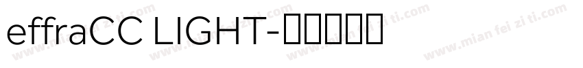 effraCC LIGHT字体转换